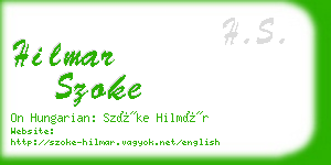 hilmar szoke business card